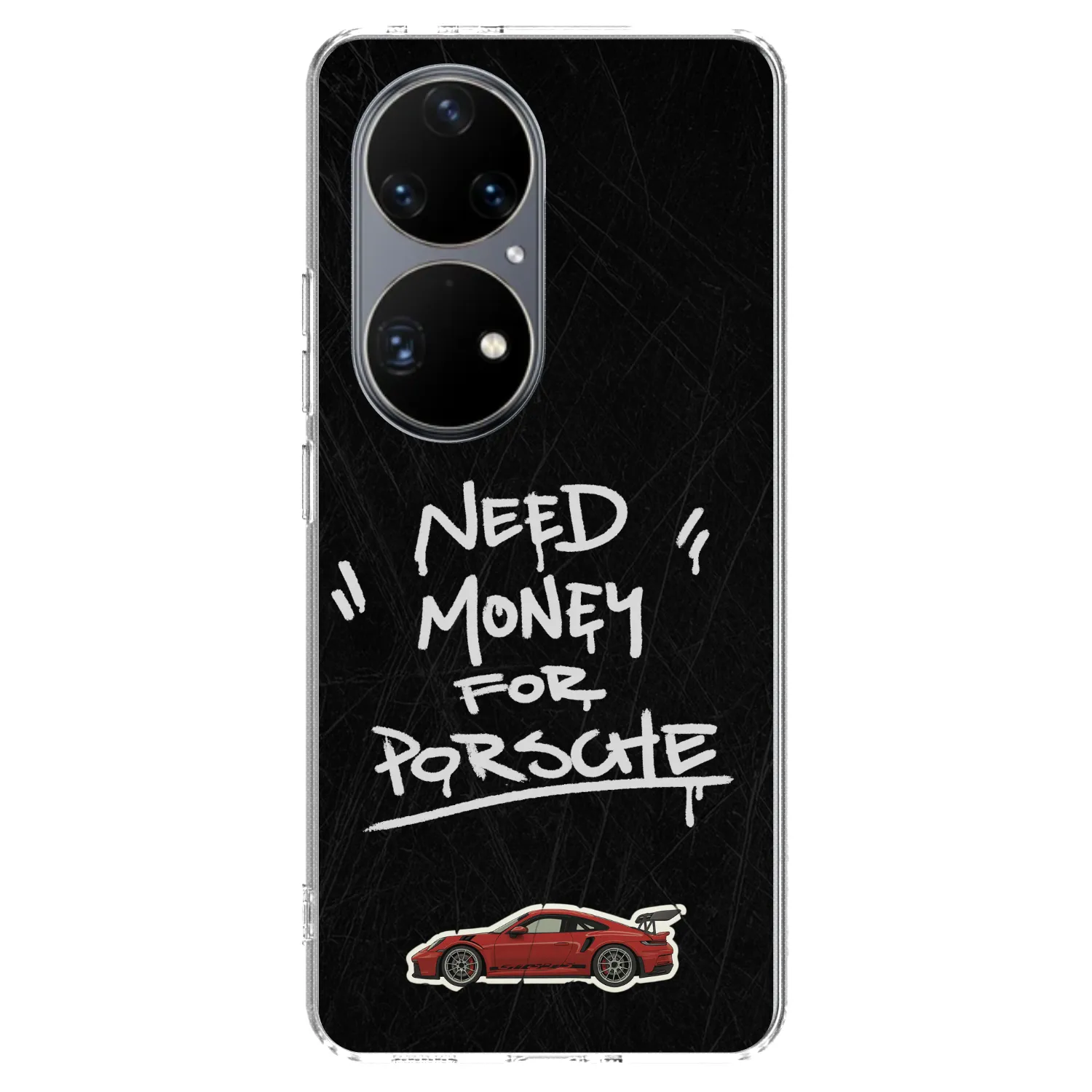 Silikónový prehľadný obal pre Huawei P50 - Dark Racer