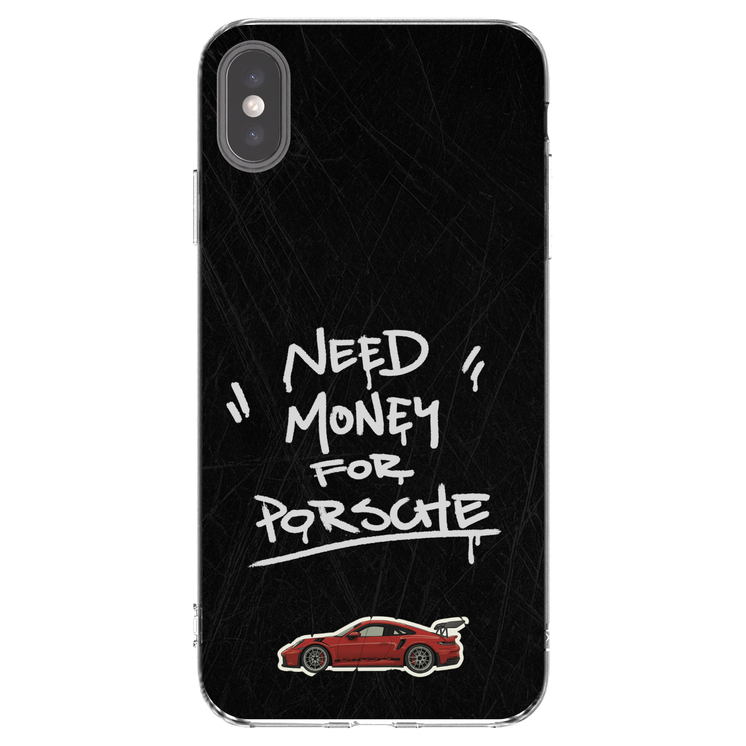Picasee silikónový prehľadný obal pre Apple iPhone XS Max - Dark Racer