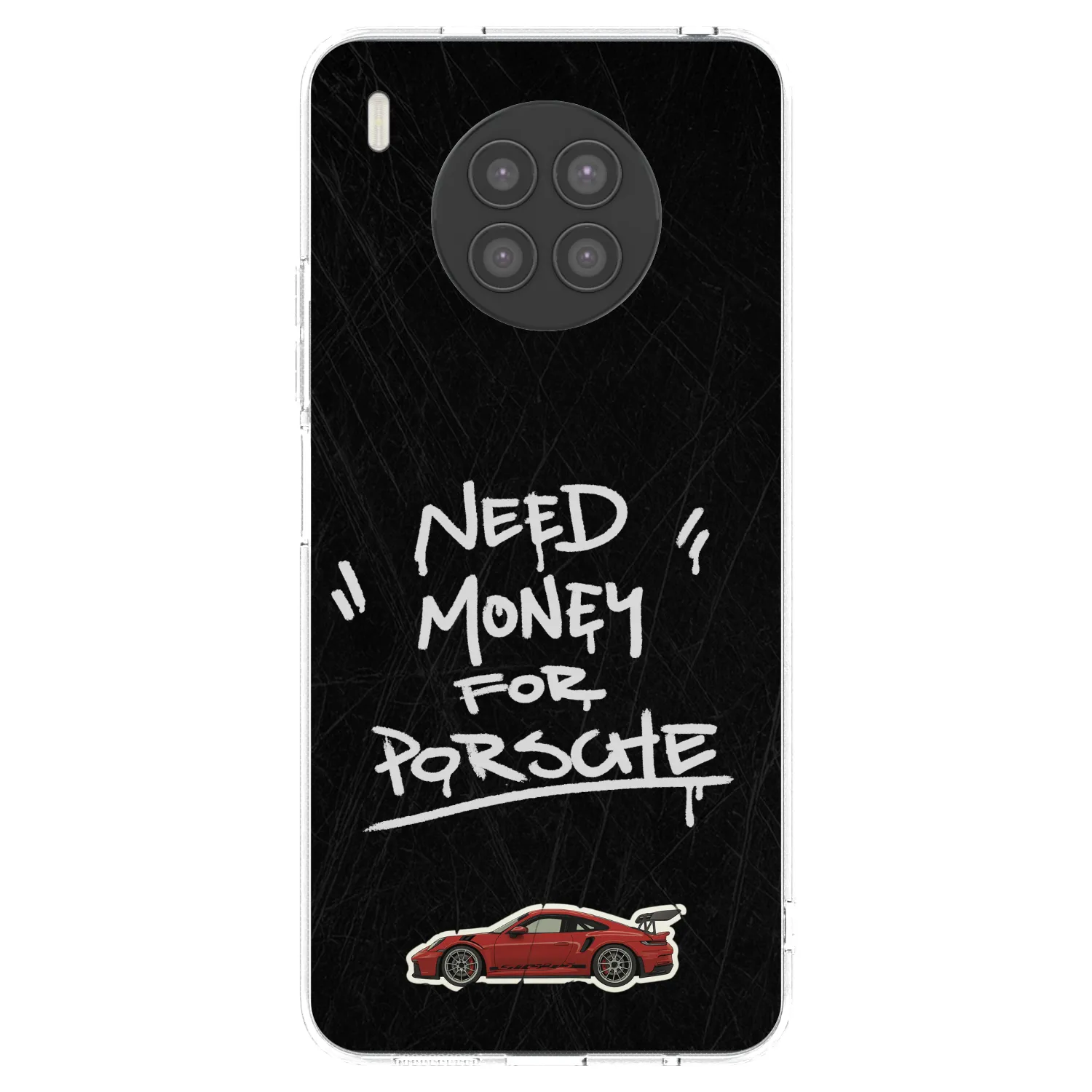 Silikónový prehľadný obal pre Huawei Nova 8i - Dark Racer