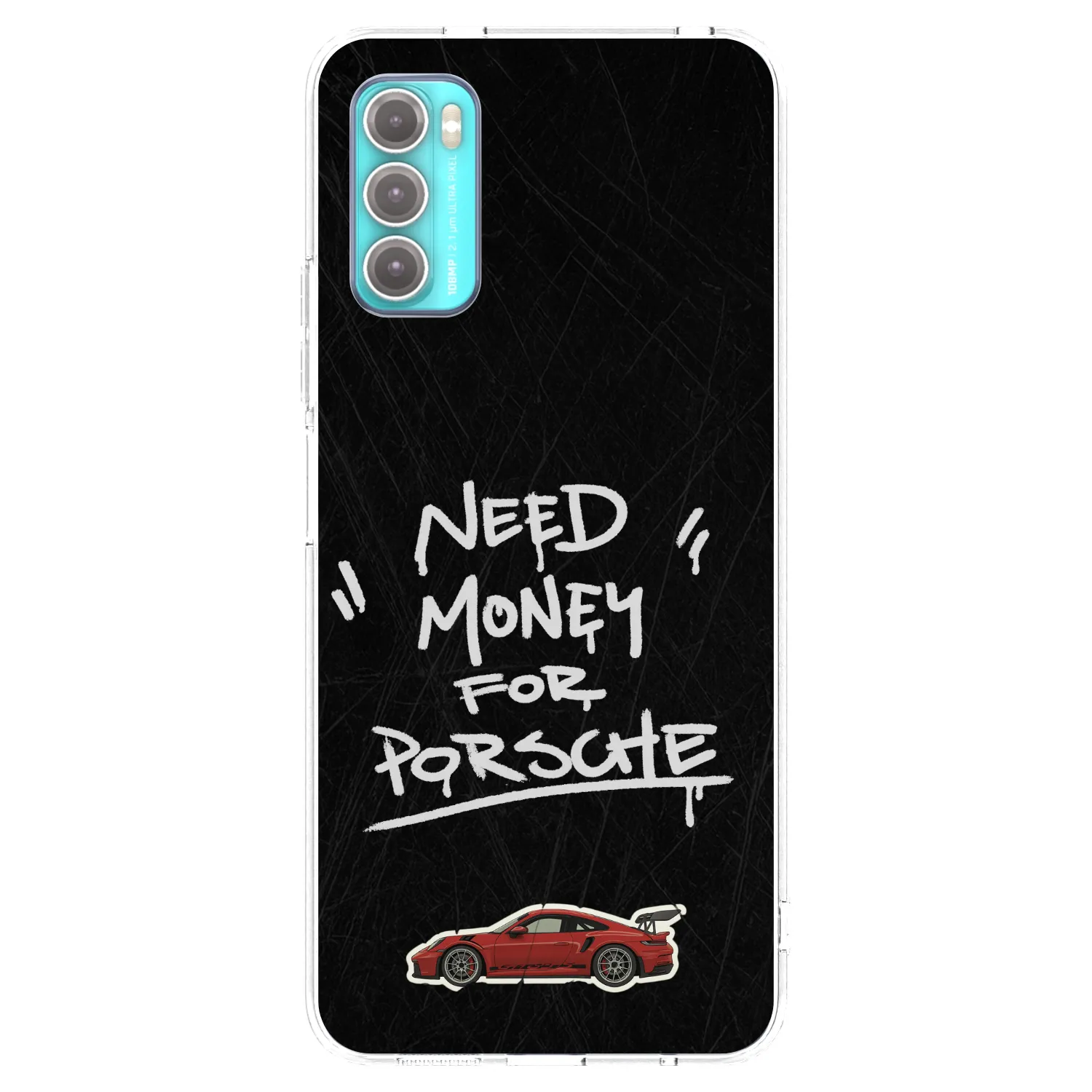 Picasee silikónový prehľadný obal pre Motorola Moto G60 - Dark Racer