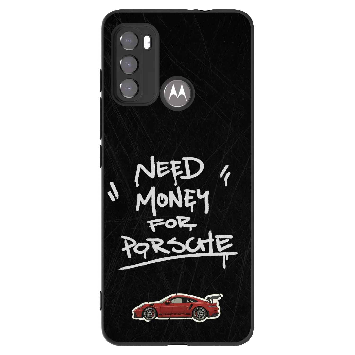 Picasee silikónový čierny obal pre Motorola Moto G60 - Dark Racer