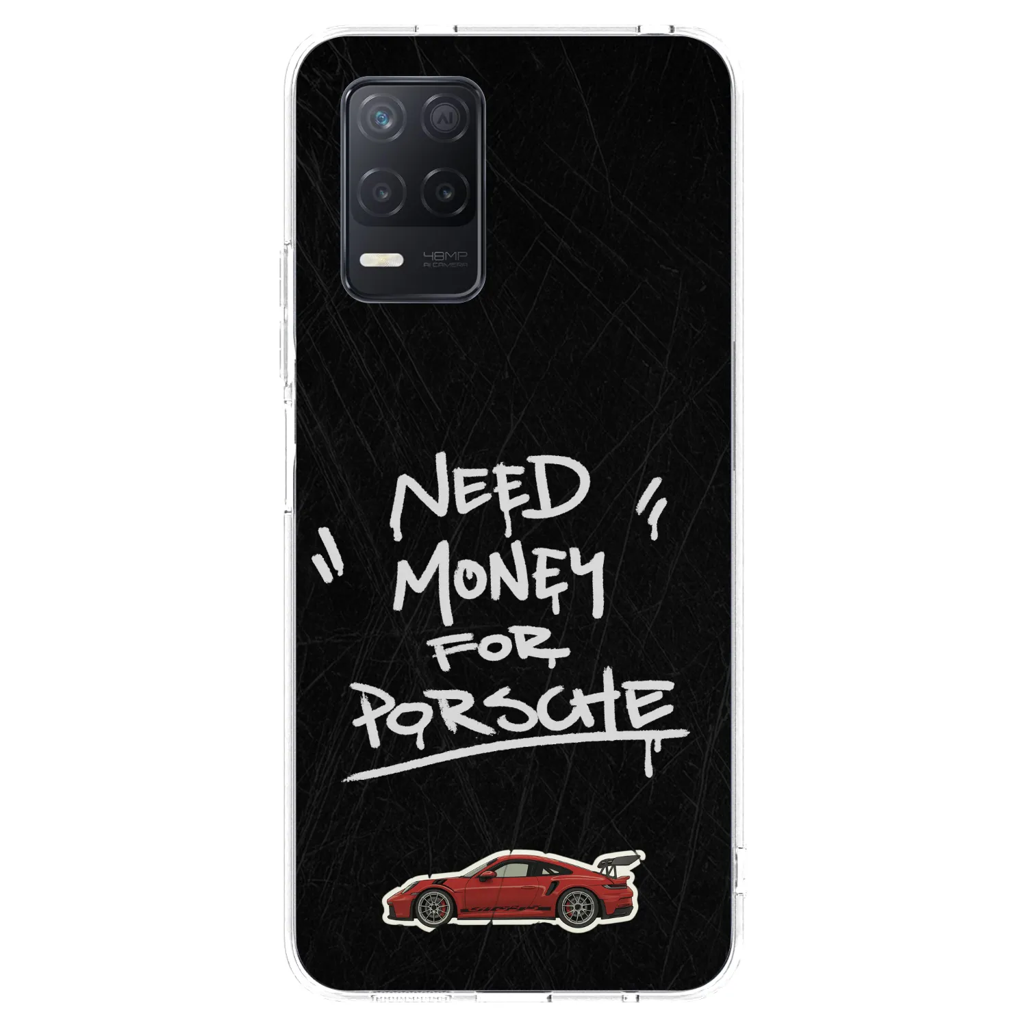 Picasee silikónový prehľadný obal pre Realme 8 5G - Dark Racer