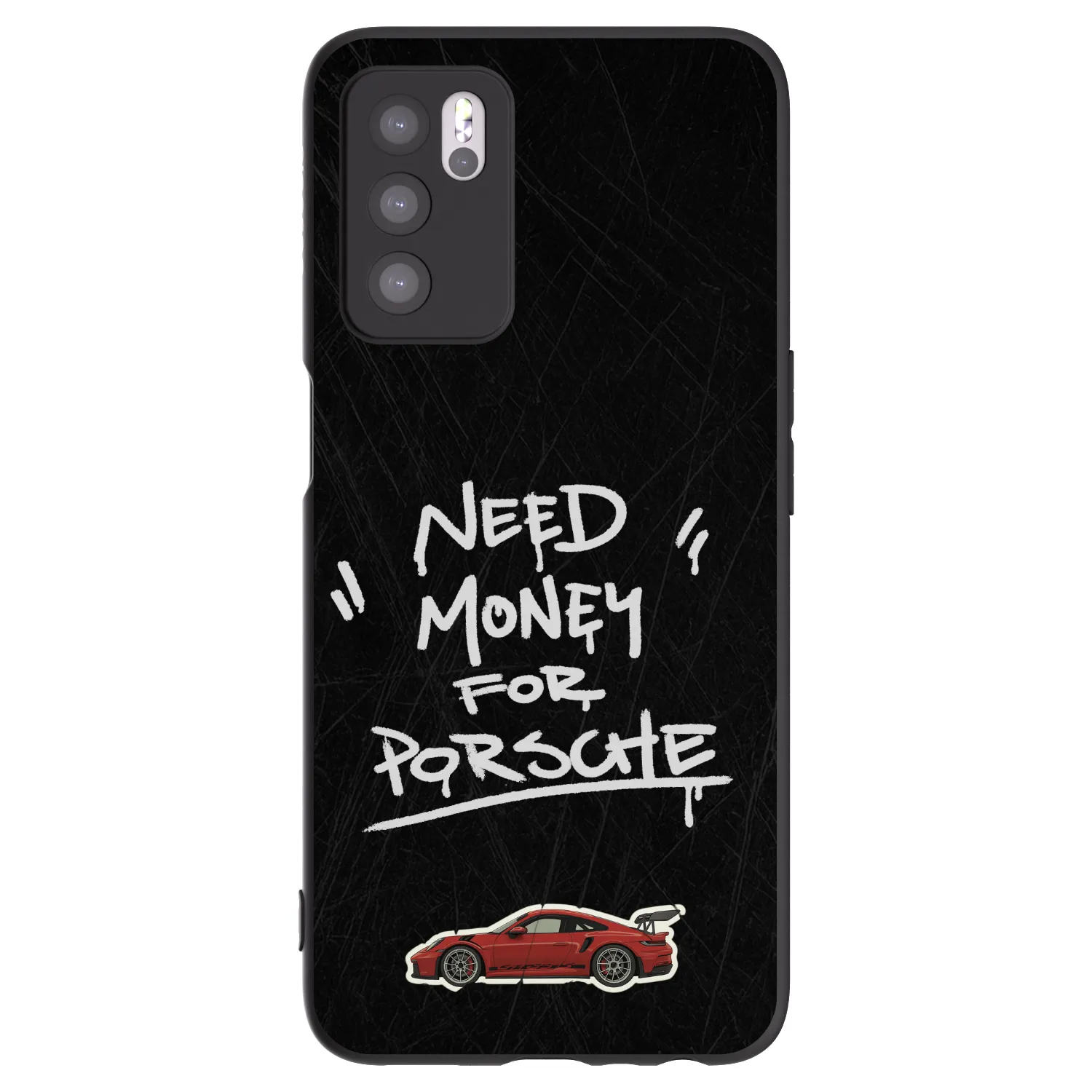 Picasee silikónový čierny obal pre OPPO A16s - Dark Racer