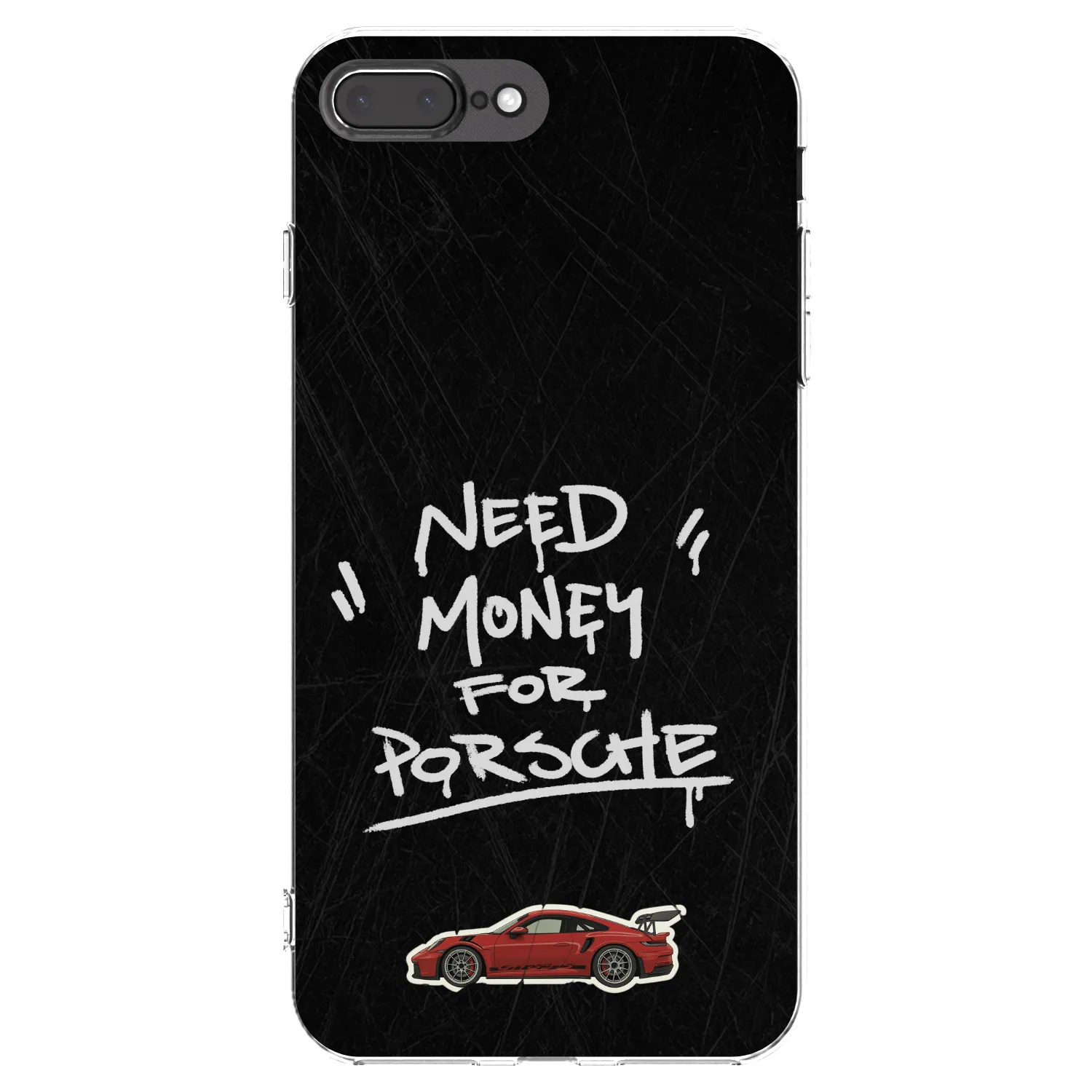 Picasee silikónový prehľadný obal pre Apple iPhone 8 Plus - Dark Racer