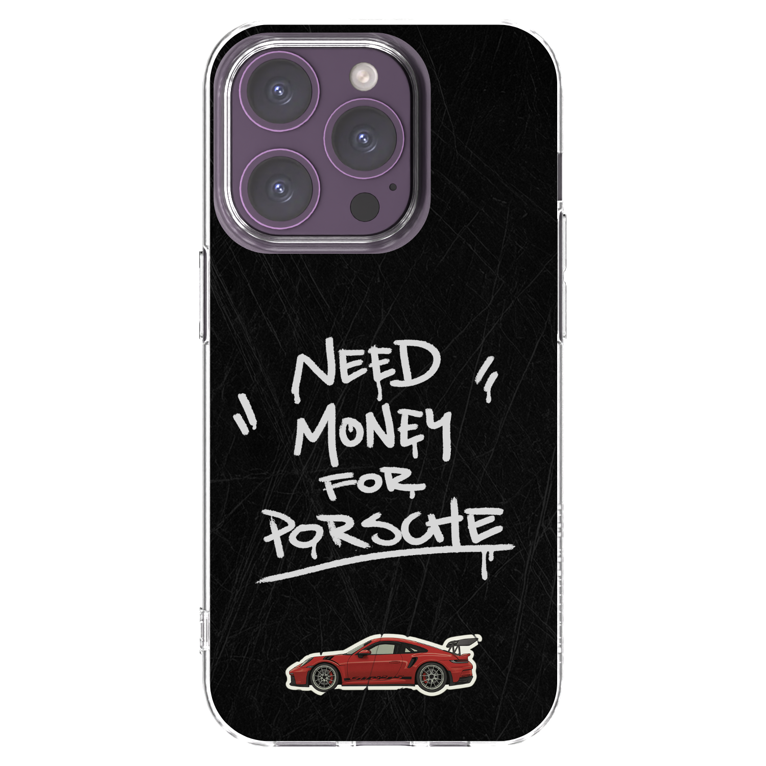 Picasee silikónový prehľadný obal pre Apple iPhone 14 Pro - Dark Racer