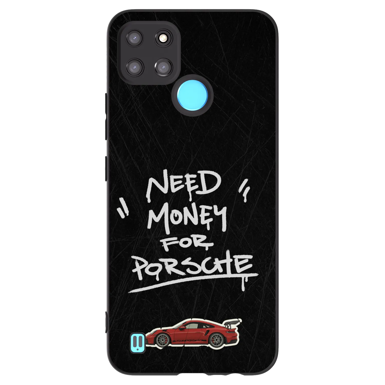 Picasee silikónový čierny obal pre Realme C21Y - Dark Racer