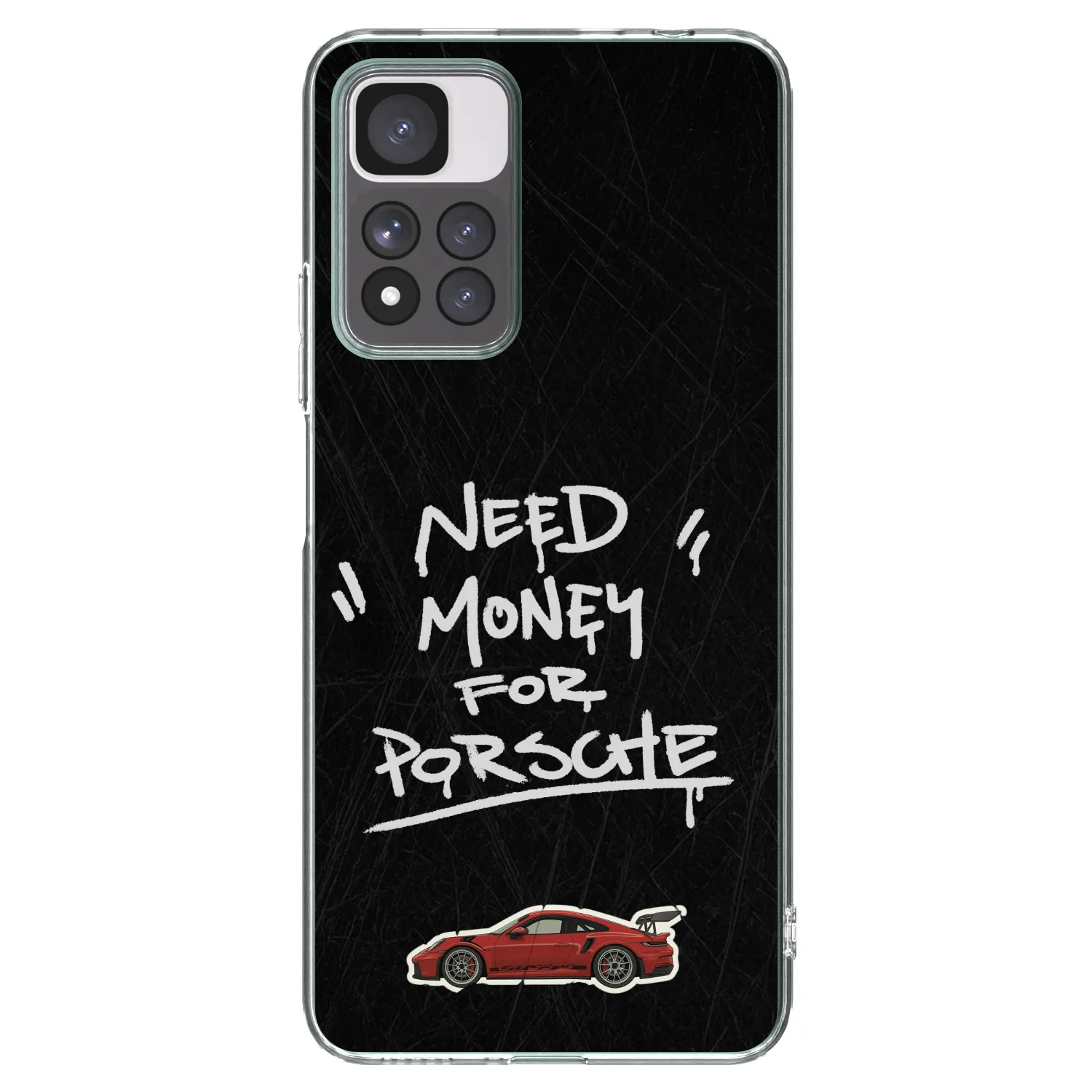 Picasee silikónový prehľadný obal pre Xiaomi Redmi Note 11 Pro+ 5G - Dark Racer