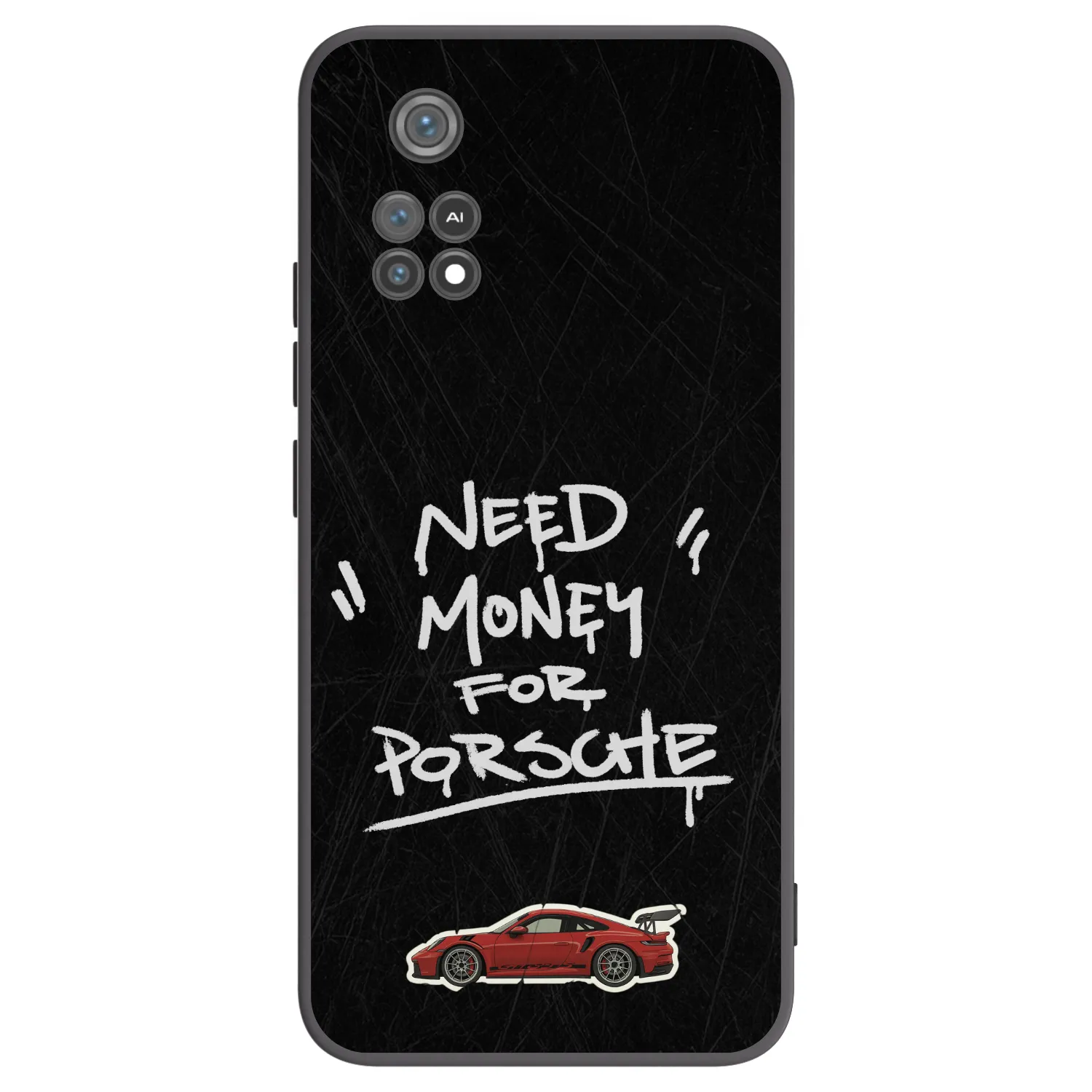 Silikónový čierny obal pre Xiaomi Poco M4 Pro - Dark Racer