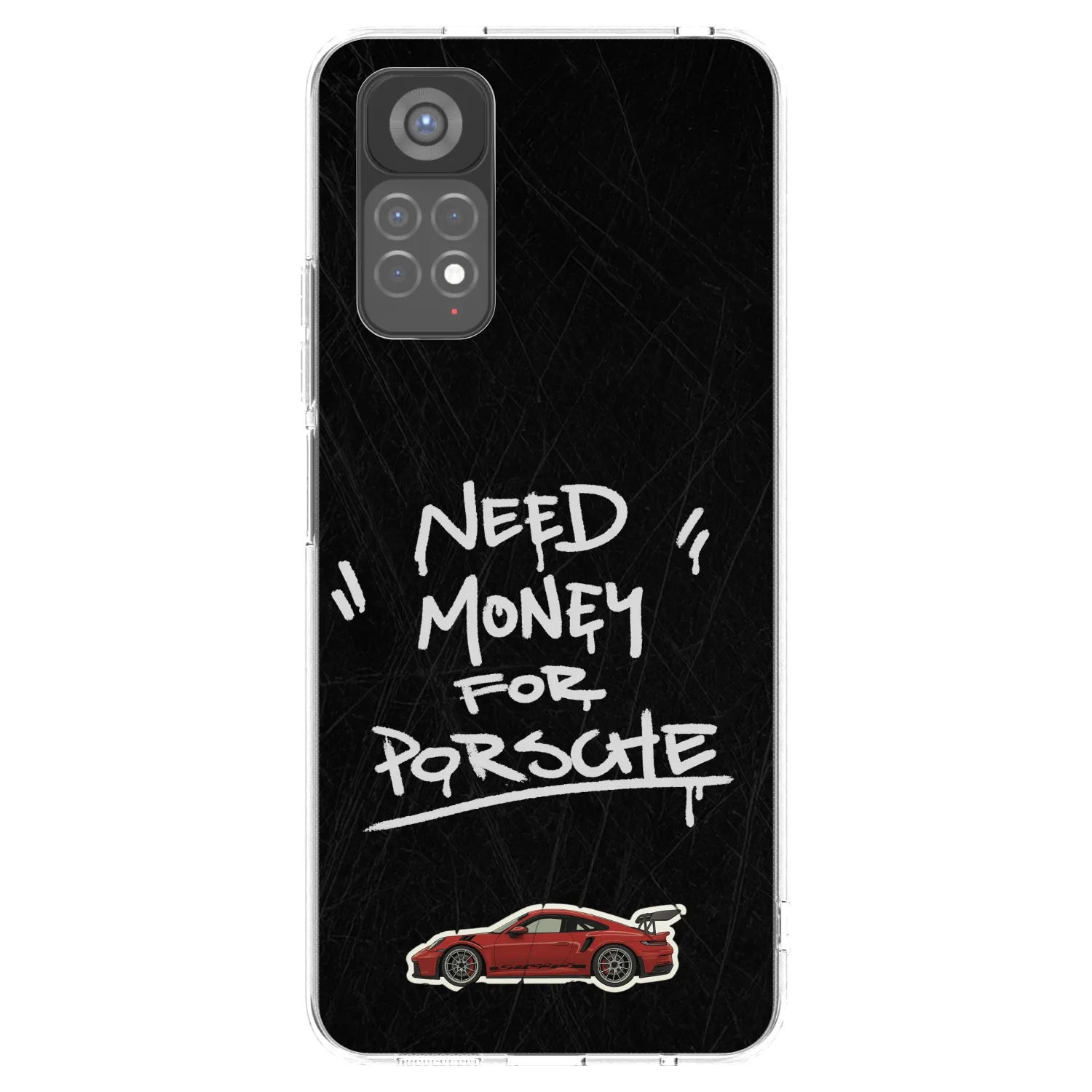Picasee silikónový prehľadný obal pre Xiaomi Redmi Note 11S 5G - Dark Racer