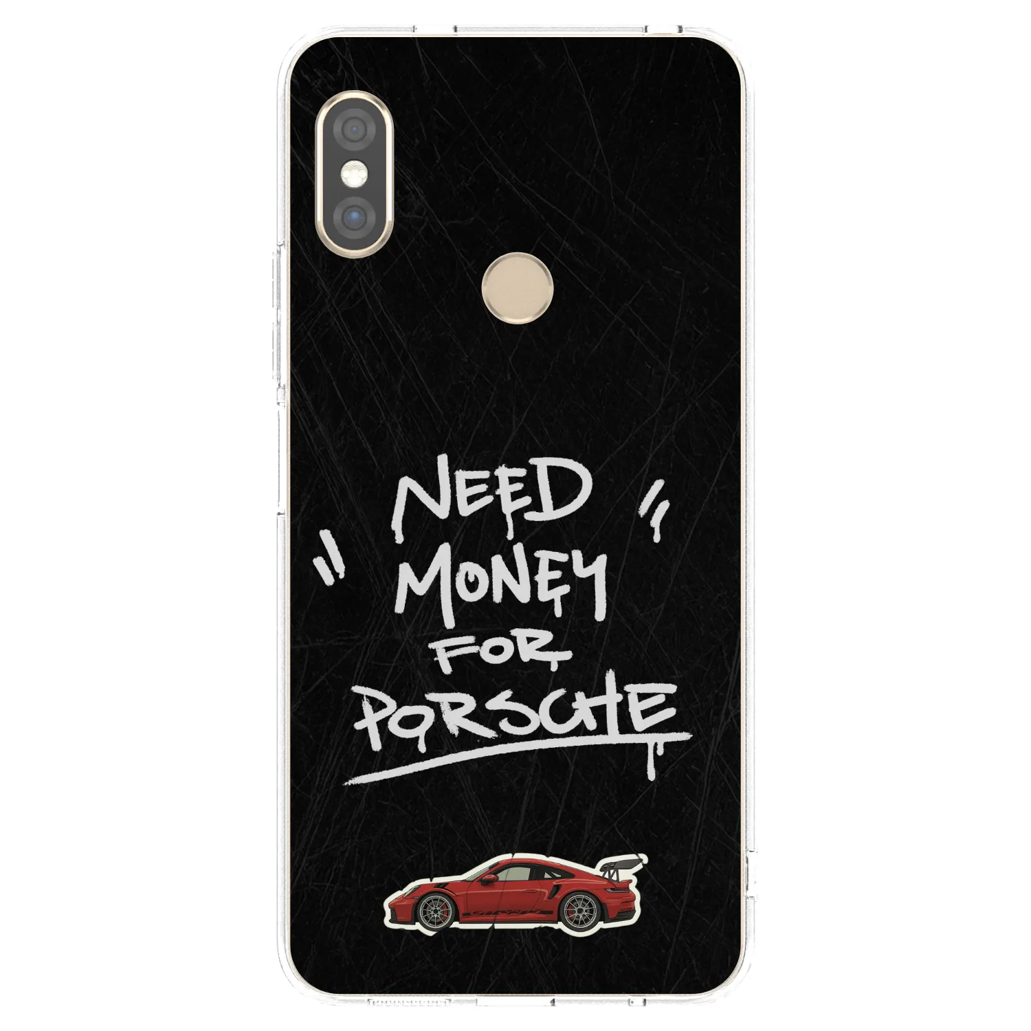 Silikónový prehľadný obal pre Xiaomi Redmi Note 5 Global - Dark Racer