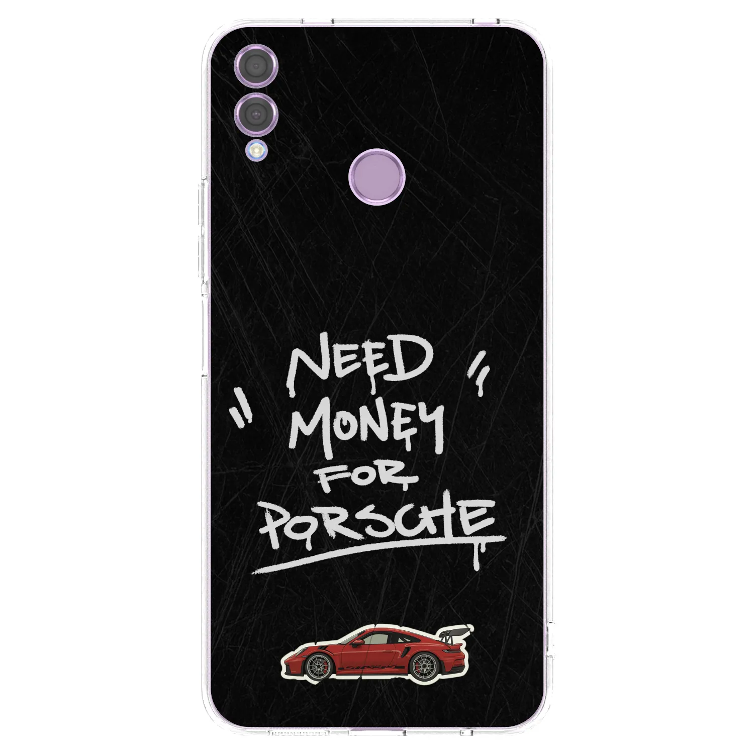 Silikónový prehľadný obal pre Honor 8X - Dark Racer