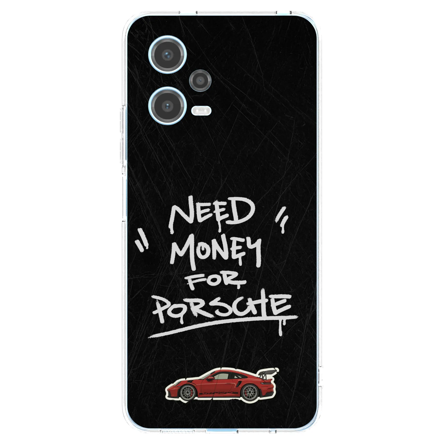 Silikónový prehľadný obal pre Xiaomi Redmi Note 12 5G - Dark Racer