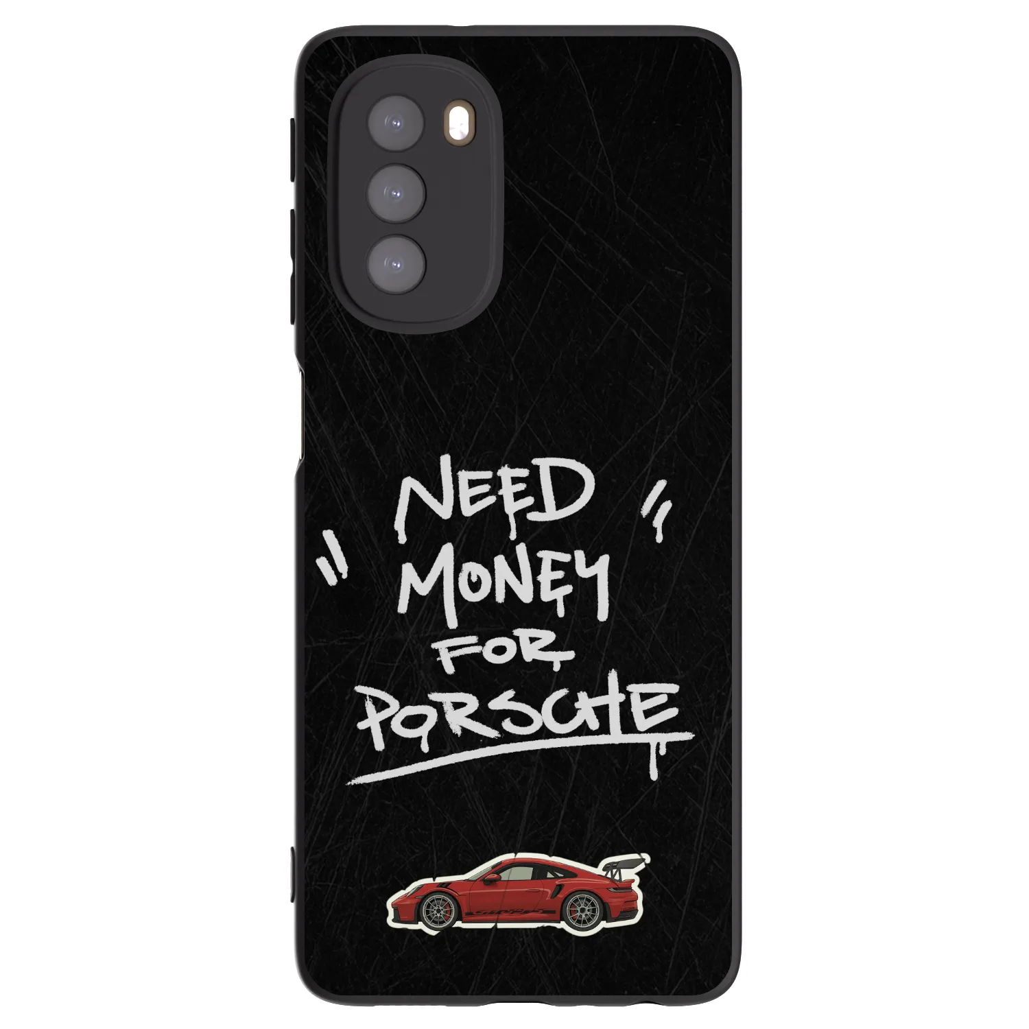 Picasee silikónový čierny obal pre Motorola Moto G51 - Dark Racer
