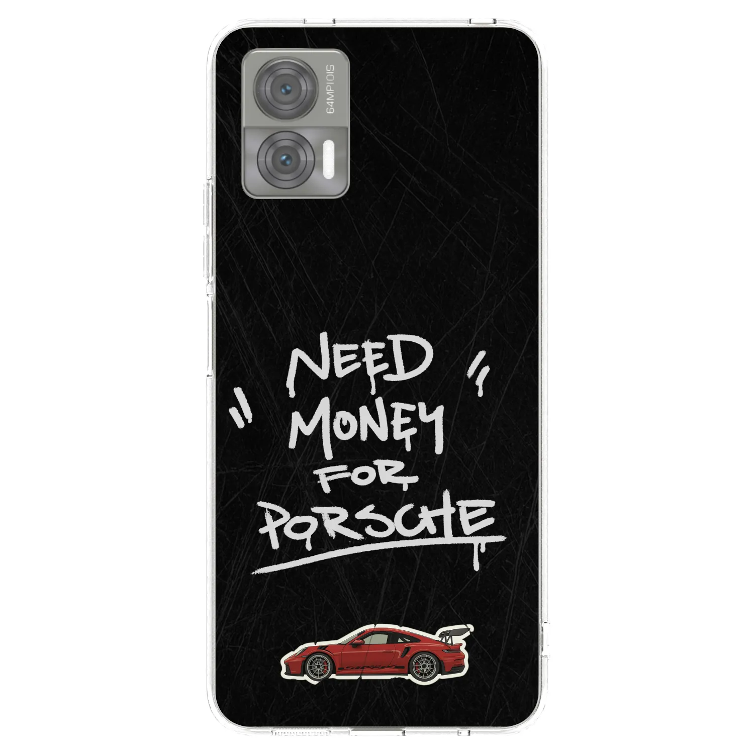 Silikónový prehľadný obal pre Motorola Edge 30 Neo - Dark Racer