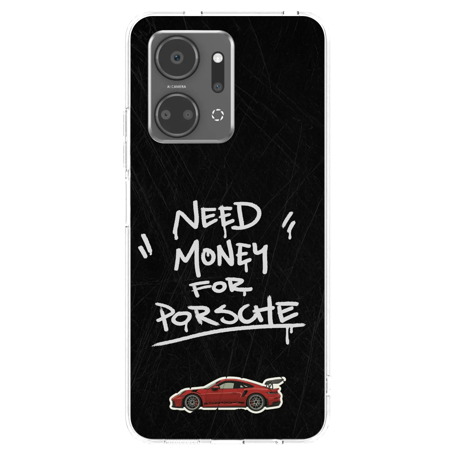 Picasee silikónový prehľadný obal pre Honor X7a - Dark Racer