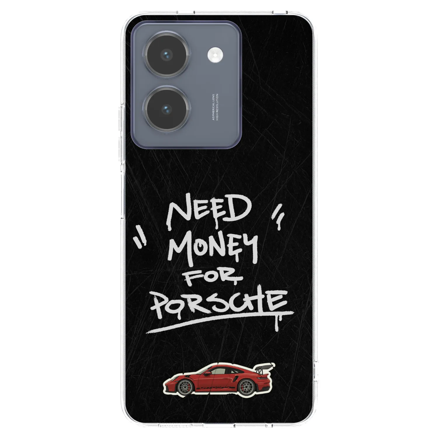 Picasee silikónový prehľadný obal pre Vivo Y36 4G - Dark Racer