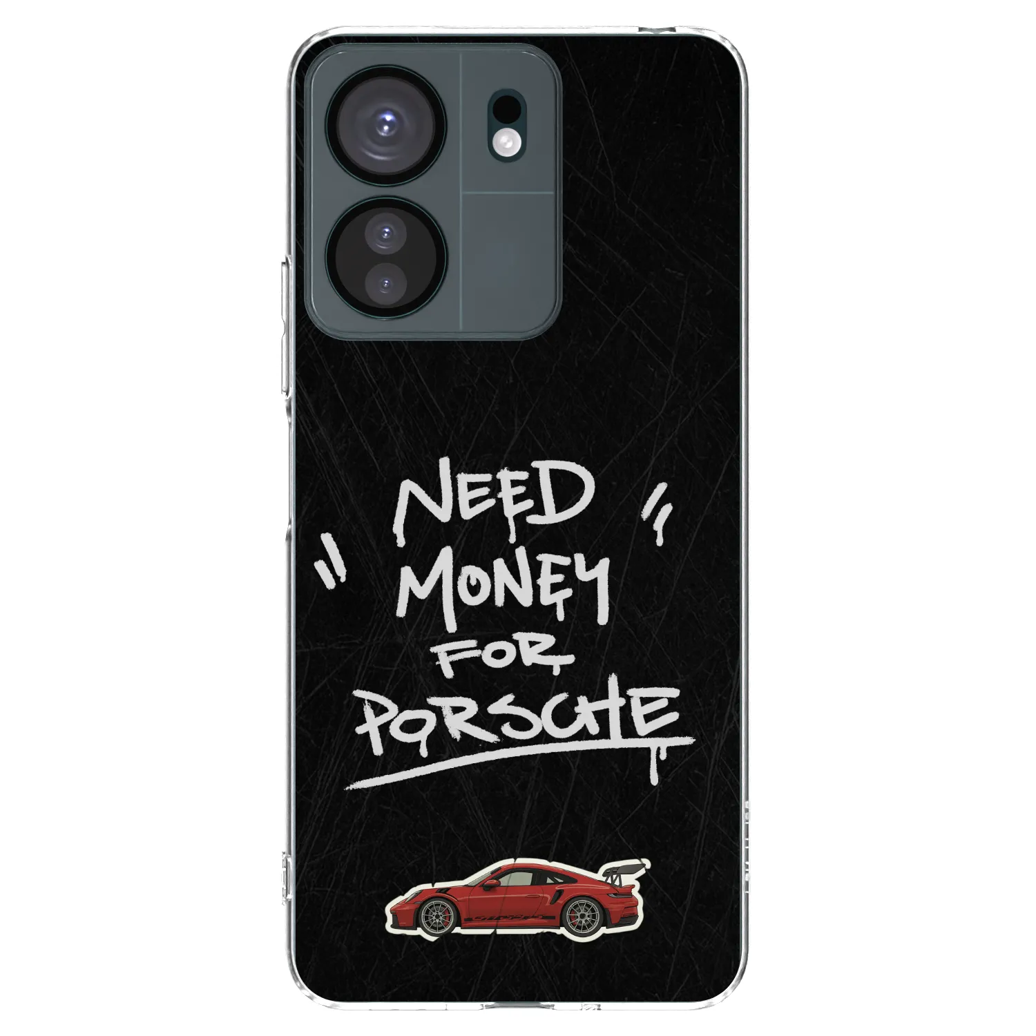 Silikónový prehľadný obal pre Xiaomi Redmi 13C 4G - Dark Racer