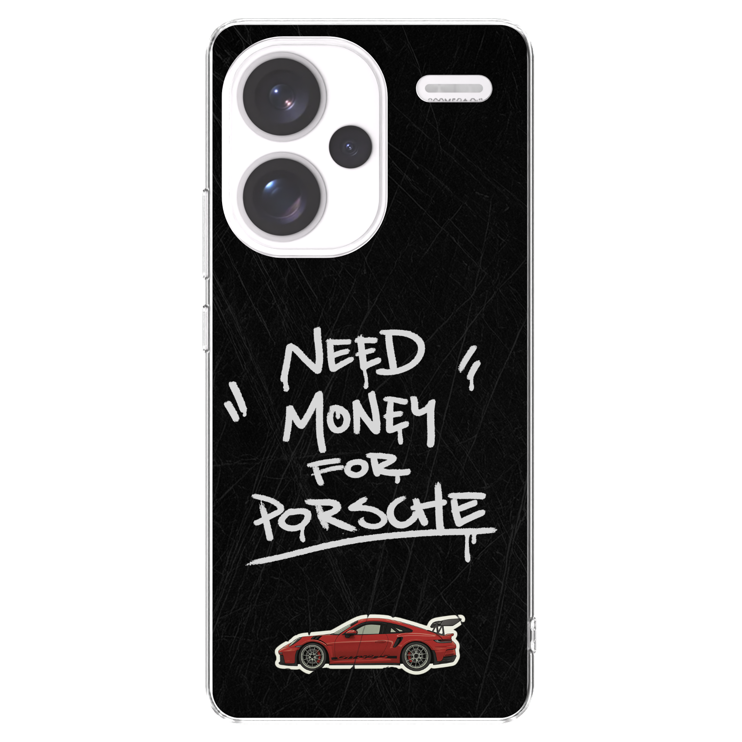 Picasee silikónový prehľadný obal pre Xiaomi Redmi Note 13 Pro+ 5G - Dark Racer