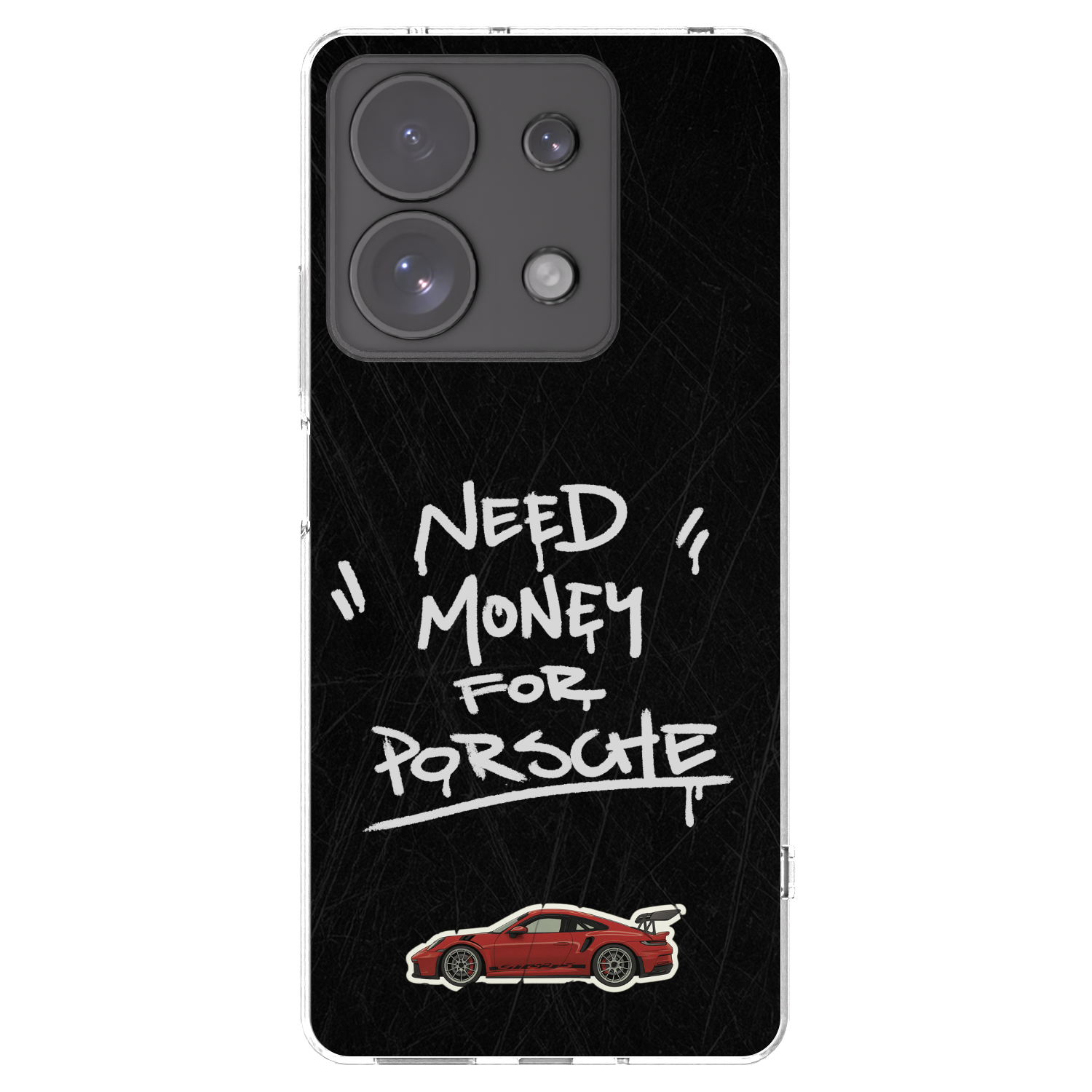 Picasee silikónový prehľadný obal pre Xiaomi Redmi Note 13 Pro 4G - Dark Racer