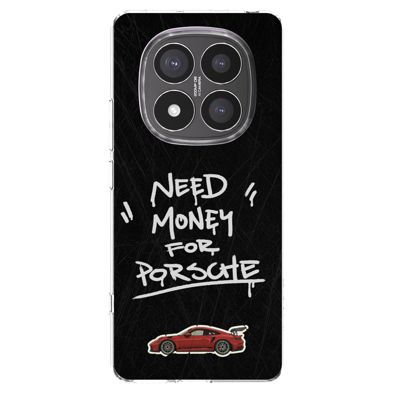 Picasee silikónový prehľadný obal pre Xiaomi Redmi Note 14 Pro+ 5G - Dark Racer