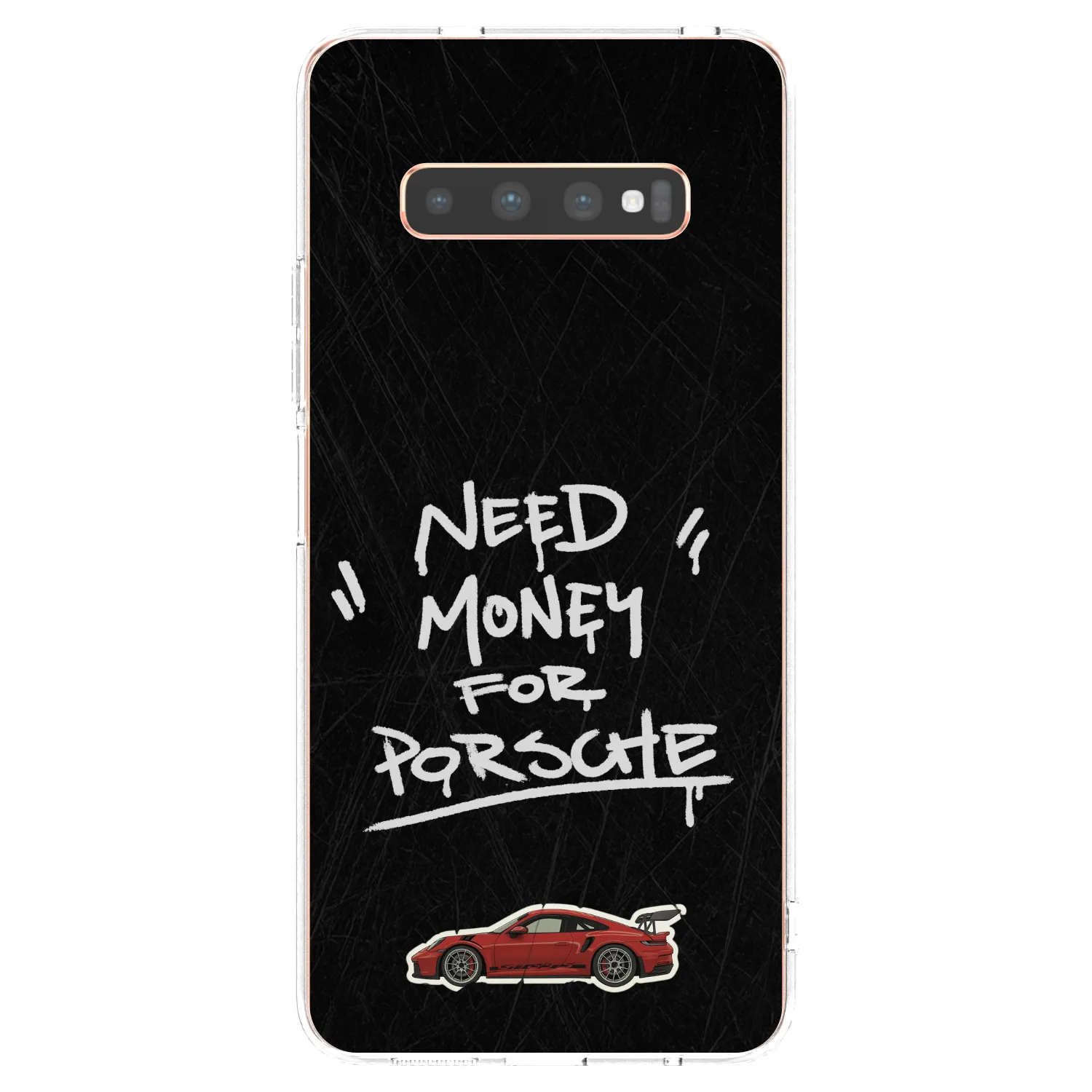 Picasee silikónový prehľadný obal pre Samsung Galaxy S10 Plus G975 - Dark Racer