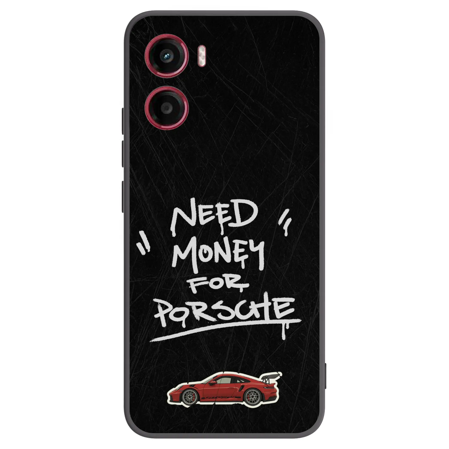 Silikónový čierny obal pre Motorola Moto G05 - Dark Racer