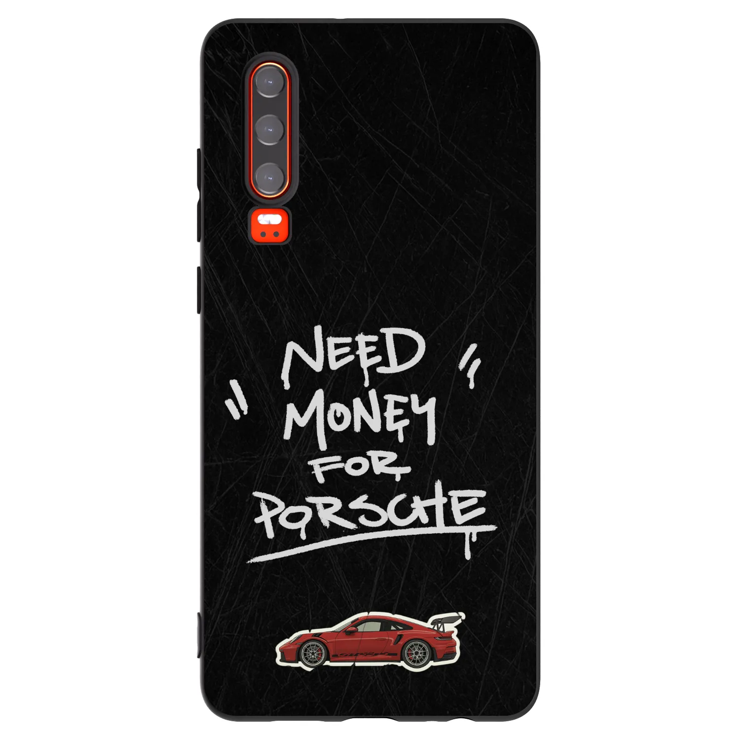 Picasee silikónový čierny obal pre Huawei P30 - Dark Racer