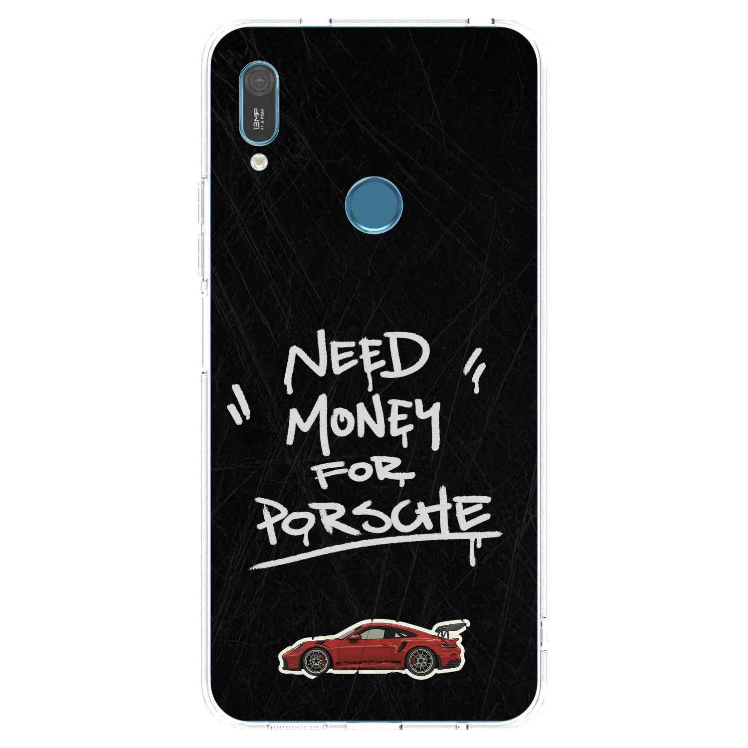 Picasee silikónový prehľadný obal pre Huawei Y6 2019 - Dark Racer
