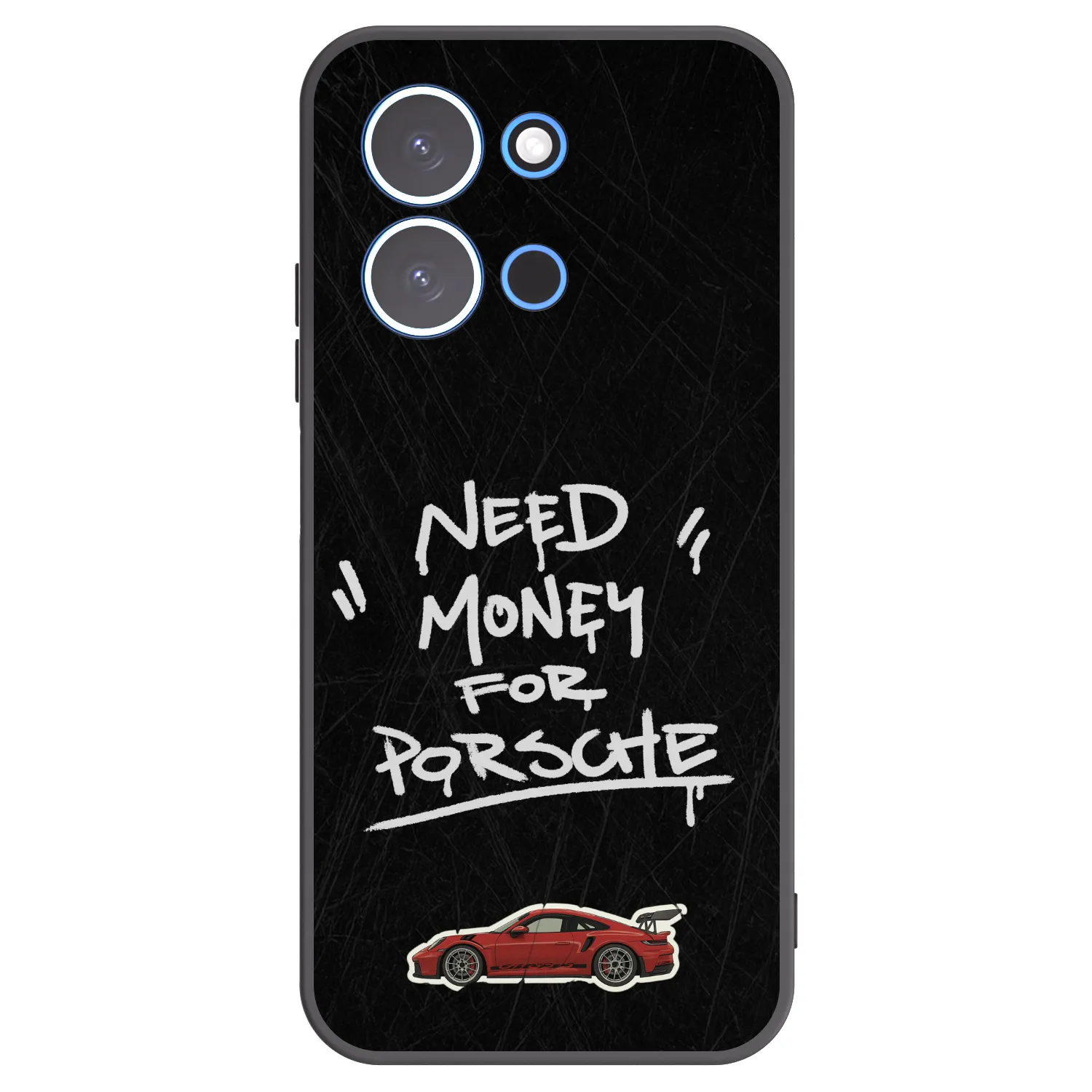 Silikónový čierny obal pre Xiaomi Redmi 15C 4G - Dark Racer