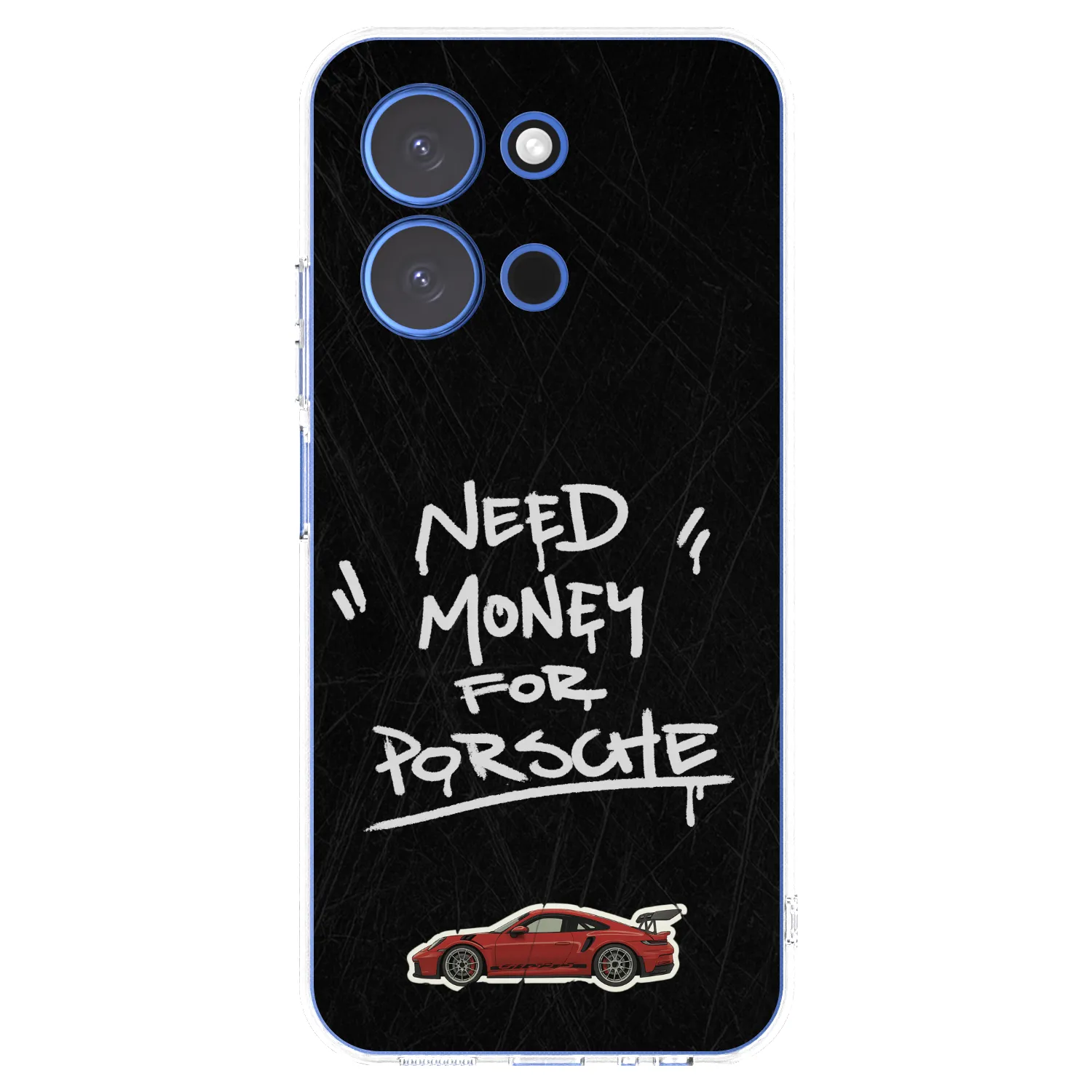 Silikónový prehľadný obal pre Xiaomi Redmi 15C 4G - Dark Racer