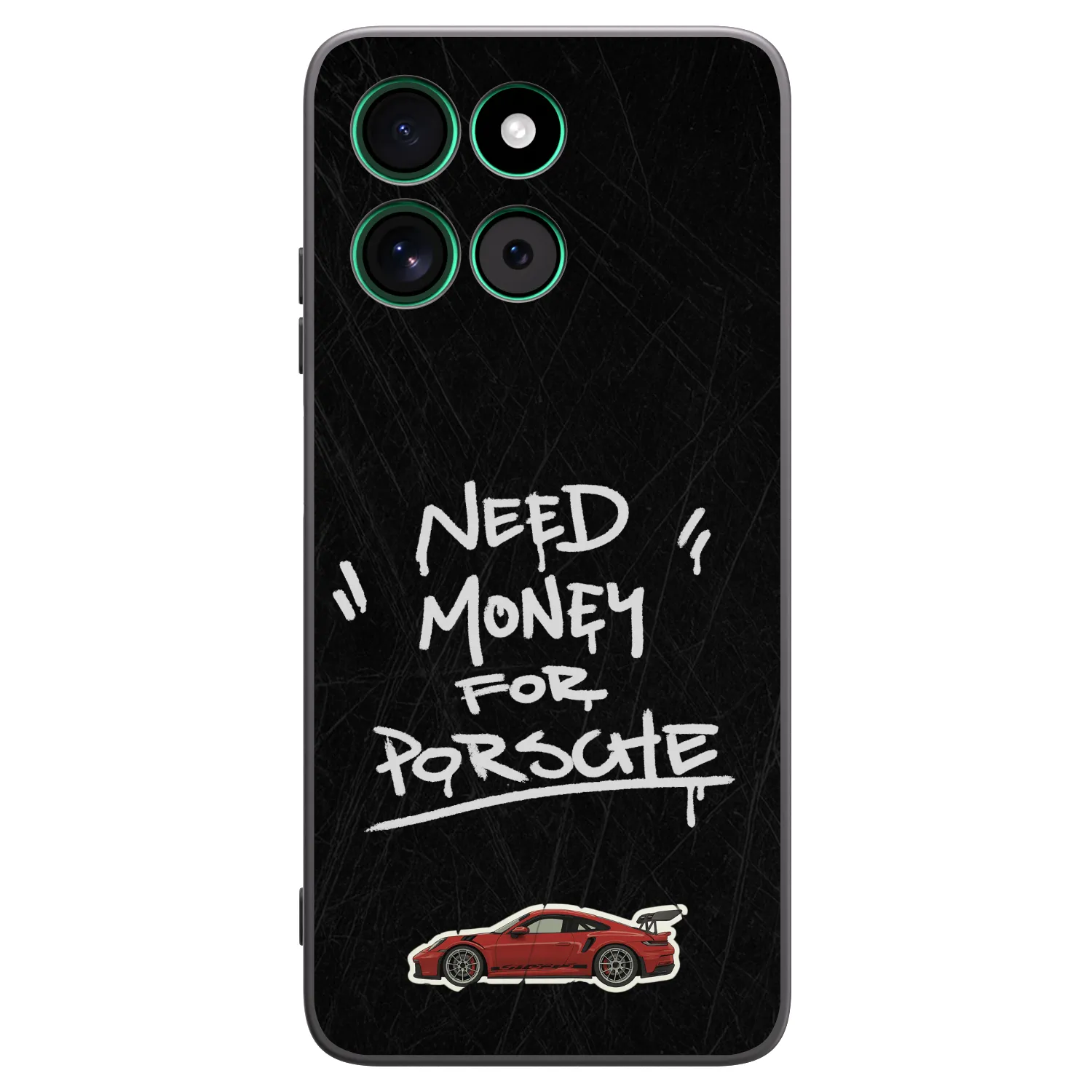 Picasee silikónový čierny obal pre Motorola Moto G57 Power - Dark Racer