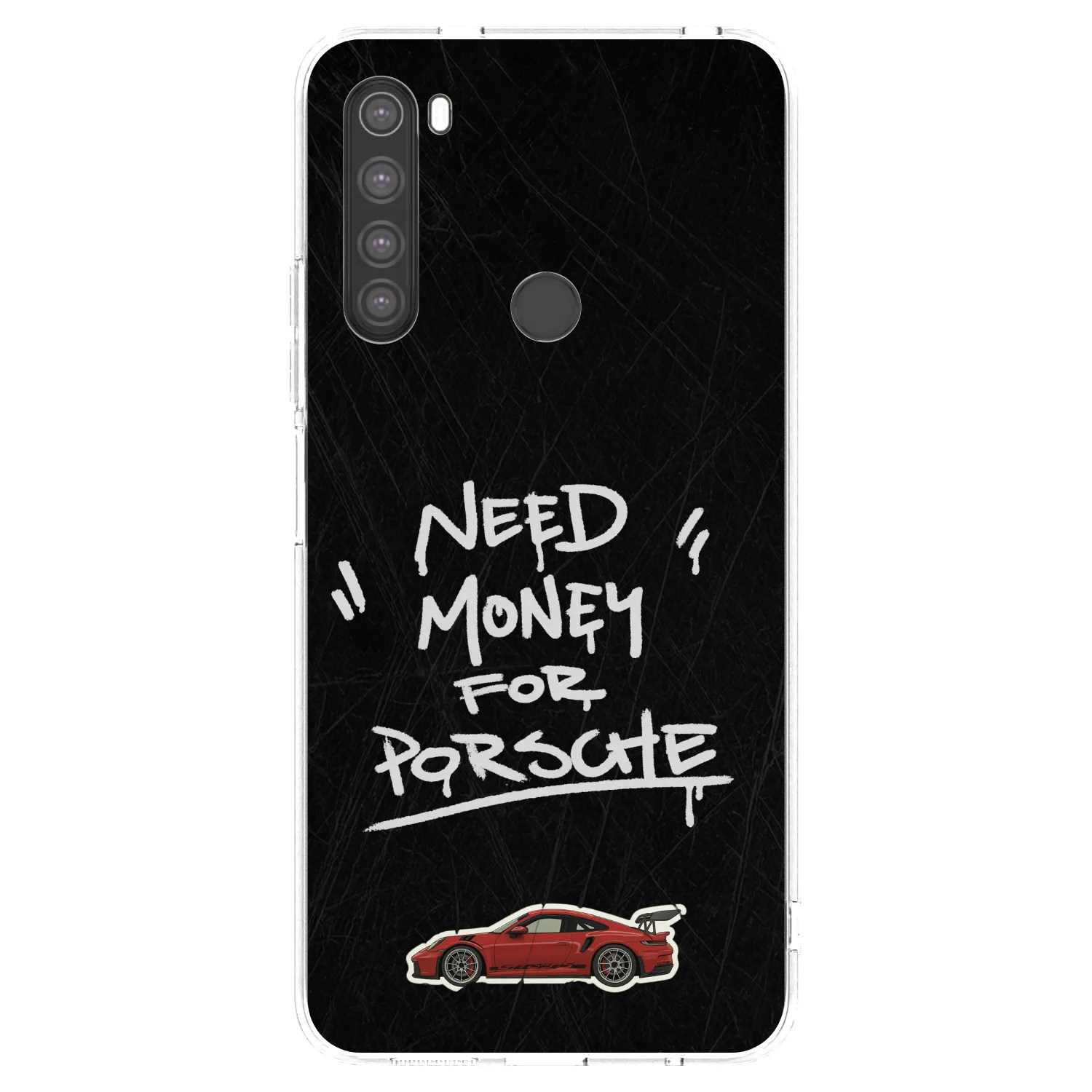 Picasee silikónový prehľadný obal pre Xiaomi Redmi Note 8 - Dark Racer