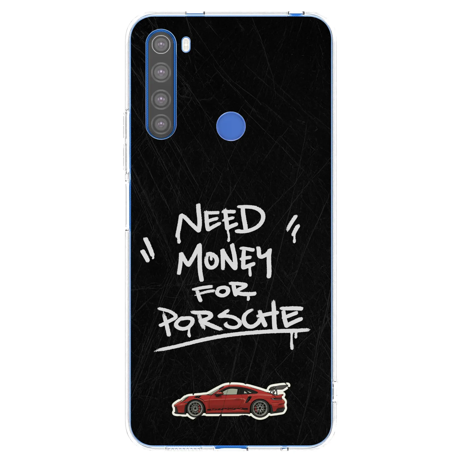 Silikónový prehľadný obal pre Xiaomi Redmi Note 8T - Dark Racer