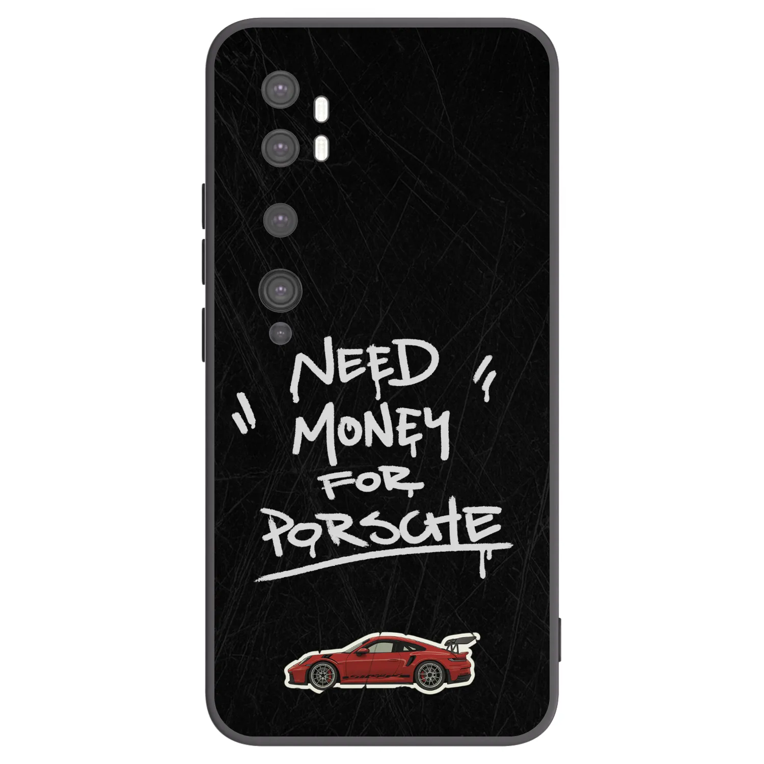 Picasee silikónový čierny obal pre Xiaomi Mi Note 10 (Pro) - Dark Racer