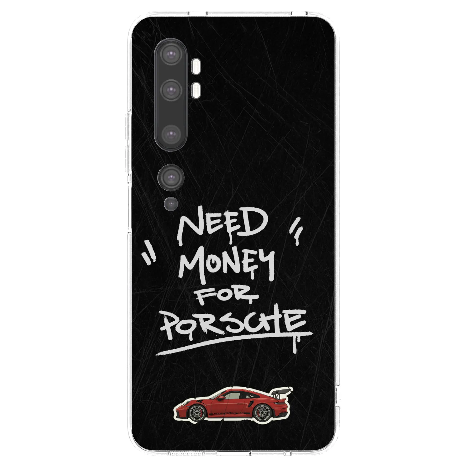 Picasee silikónový prehľadný obal pre Xiaomi Mi Note 10 (Pro) - Dark Racer