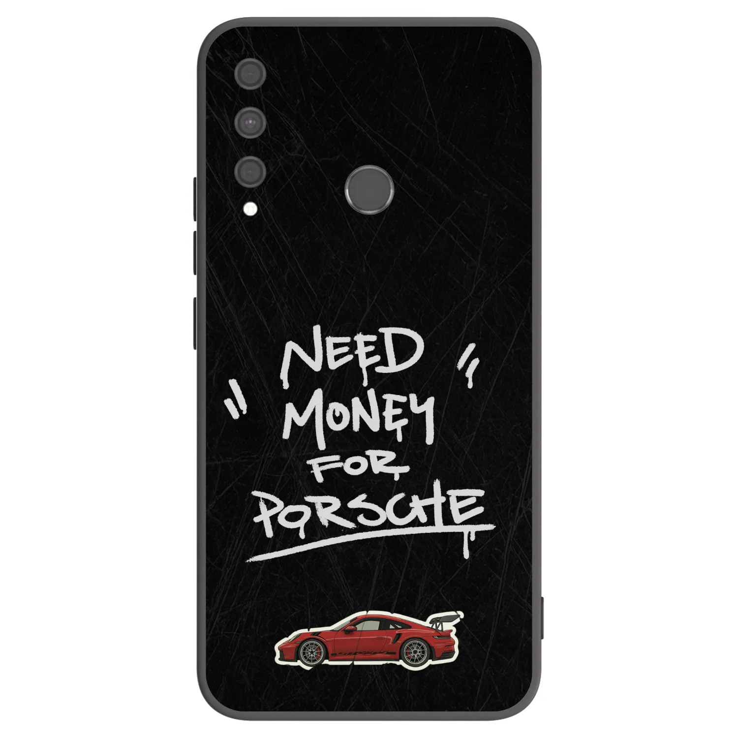 Picasee silikónový čierny obal pre Huawei P40 Lite E - Dark Racer