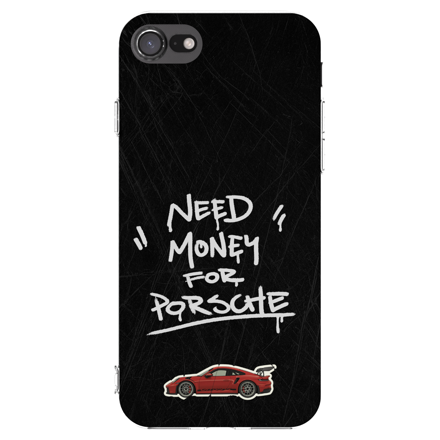 Picasee silikónový prehľadný obal pre Apple iPhone SE 2020 - Dark Racer