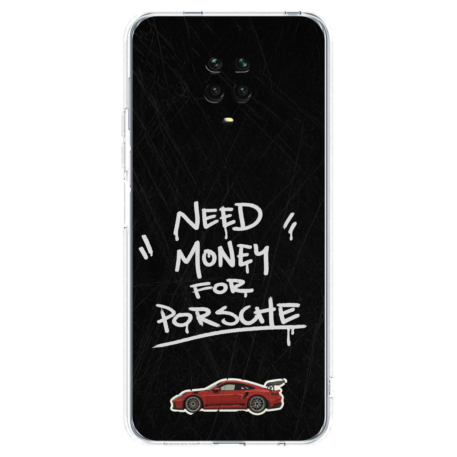 Picasee silikónový prehľadný obal pre Xiaomi Redmi Note 9S - Dark Racer