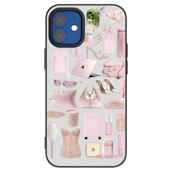 Picasee silikónový čierny obal pre Apple iPhone 12 mini - Glam Babe