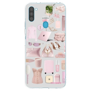 Picasee silikónový prehľadný obal pre Samsung Galaxy M11 - Glam Babe