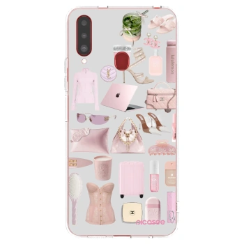 Picasee silikónový prehľadný obal pre Samsung Galaxy A20s - Glam Babe