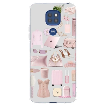 Picasee silikónový prehľadný obal pre Motorola Moto G9 Play - Glam Babe