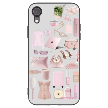 Picasee silikónový čierny obal pre Apple iPhone XR - Glam Babe