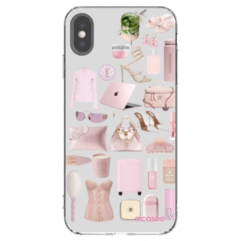 Picasee silikónový prehľadný obal pre Apple iPhone XS Max - Glam Babe