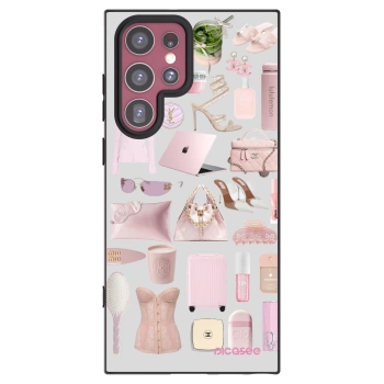 Picasee silikónový čierny obal pre Samsung Galaxy S22 Ultra 5G - Glam Babe