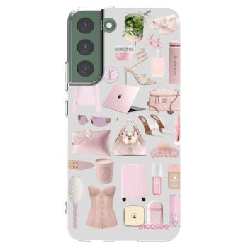 Picasee silikónový prehľadný obal pre Samsung Galaxy S22+ 5G - Glam Babe