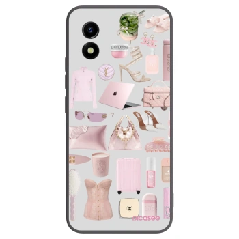 Picasee silikónový čierny obal pre Vivo Y01 - Glam Babe