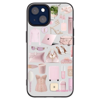 Picasee silikónový čierny obal pre Apple iPhone 14 - Glam Babe