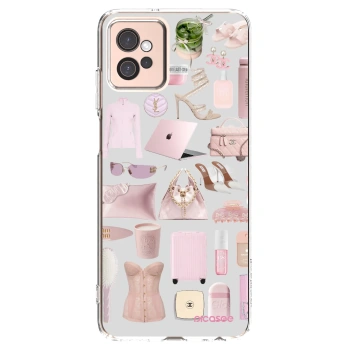 Picasee silikónový prehľadný obal pre Motorola Moto G32 - Glam Babe