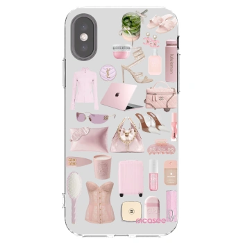 Picasee silikónový prehľadný obal pre Apple iPhone X/XS - Glam Babe